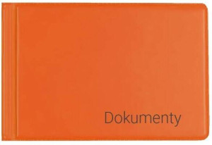 Okładka na dokumenty małe orange