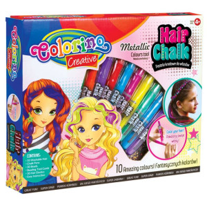 Pastele kredowe do włosów. Colorino kids. 10 sztuk