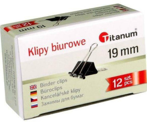 Klipy biurowe 19mm 12szt