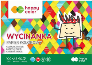 Papier kolorowy. Wycinanka. A5/10K
