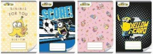 Zeszyt Minionki. A5/16K kolorowe trzy linie. 20 sztuk