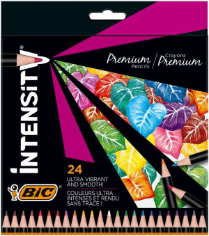 BIC. Kredki ołówkowe Intensity Premium, 24 kolory