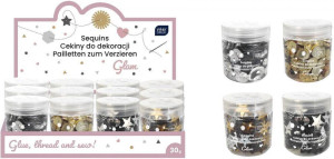 Cekiny do dekoracji 30g Glam