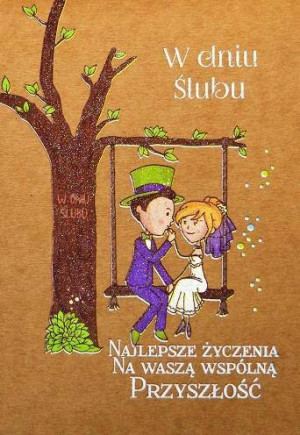 Kartka okolicznościowa eko: Ślub