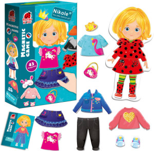 Nikole. The little fashion girl. Magnetyczna Ubieranka