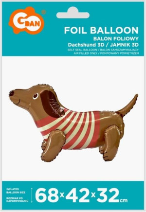 Balon foliowy Jamnik 68x42x32cm