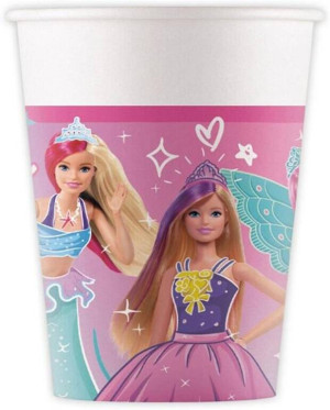 Kubeczki papierowe Barbie 200ml