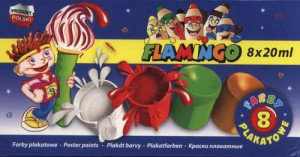 Farby plakatowe 8 kolorów