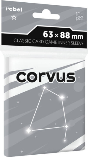 Koszulki na karty Rebel (63x88 mm) Corvus Inner Sleeve Light, 100 sztuk