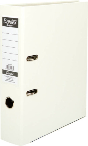 Segregator A4. Bantex. Budget classic 7,5 cm. Biały