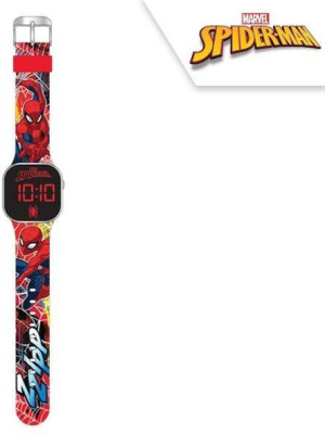 Zegarek LED z kalendarzem Spiderman SPD4800