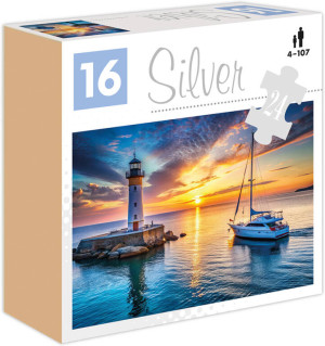 Puzzle 24 Latarnia morska Silver ALEX
