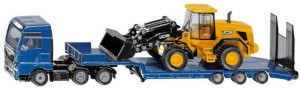 Ciężarówka MAN TGX XXL z ładowarką JCB. Siku Super