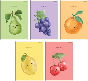 Zeszyt Happy Fruits. A5/32K linia. 10 sztuk