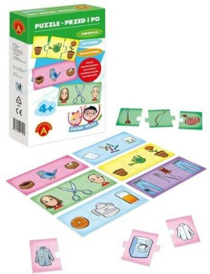 Puzzle. Przed i po. Zabawa i nauka