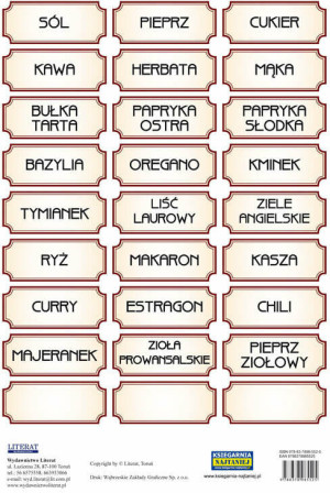 Naklejki na przyprawy