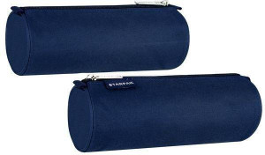 Piórnik tuba 1 zamek Navy blue