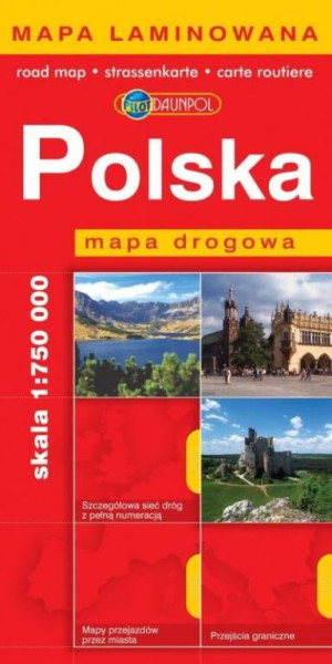 Polska. Mapa Drogowa 1:750 000