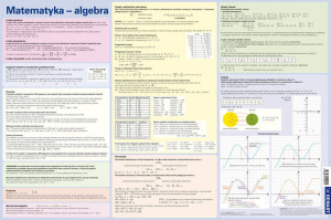 Podkładka na biurko. Wzory matematyczne. Algebra
