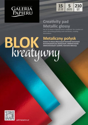 PAPIER KOLOROWY A4/15K METALC 210G GAL PAP