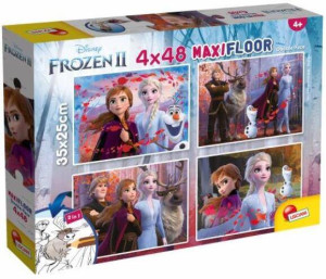 Lisciani. Puzzle 4x48 Supermaxi. Kraina Lodu 2