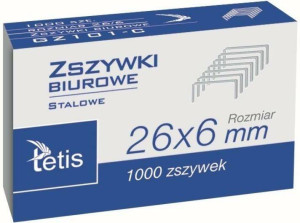 Zszywki biurowe 26/6
