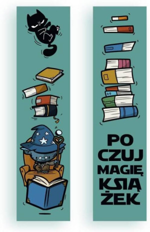 Zakładka kartonowa. Poczuj magię książek