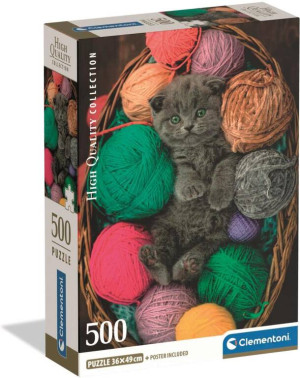 Puzzle 500 Fluffy Kitten