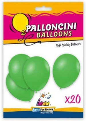 Balony lateksowe zielone 26cm 20szt
