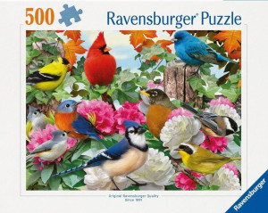 Puzzle 2D 500. Ptaki ogrodowe