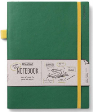 Bookaroo. Notatnik Journal duży. Ciemna zieleń