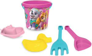 Paw Patrol. Komplet do piasku 5 elementów, różowy mały