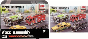 PUZZLE DREW 3D AUTO MIX P/B 25X18X4 MC PUD 4/64