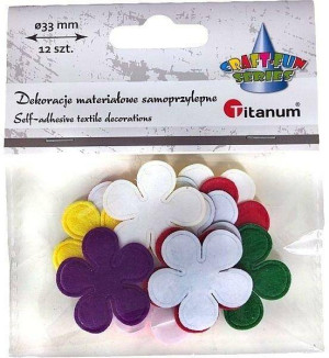 Dekoracje samoprzylepne kwiatki, mix