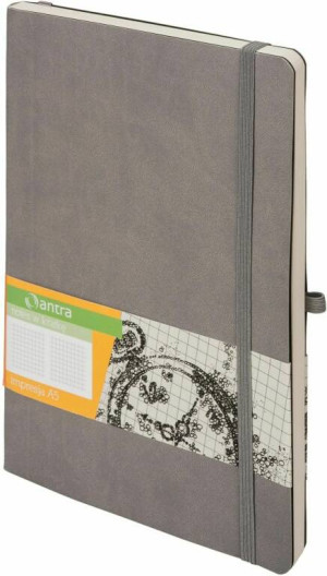 Notes A5 Kratka Impresja Szary ANTRA