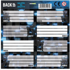 Nalepki na zeszyty Backup 8 a 58 DERFORM
