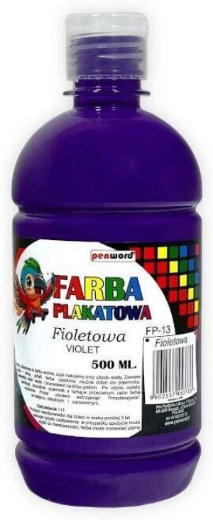 Farba plakatowa 500ml fioletowa