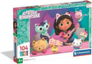 Puzzle 104 Super Color. Gabbys Dollhouse