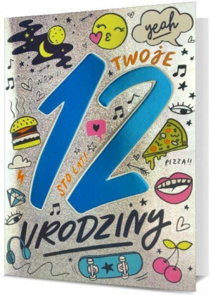 Karnet B6 Urodziny 12