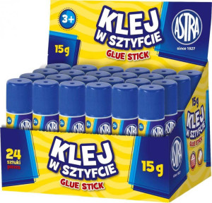 Klej w sztyfcie 15g. 24 sztuki