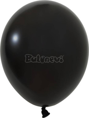Balony lateksowe Pastel czarne 25cm 100szt