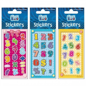 Naklejki Sticker BOO silver cyferki2