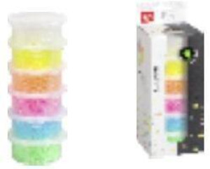 Koraliki do zaprasowywania fluo 6 kolorów
