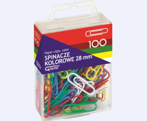 Spinacze kolorowe 100 sztuk