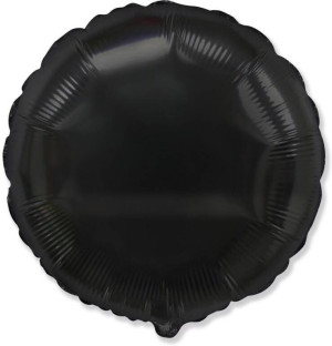 Balon foliowy Okrągły czarny 45cm