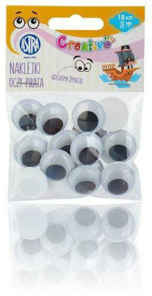 Oczy samoprzylepne 20 mm Oczy Pirata ASTRA