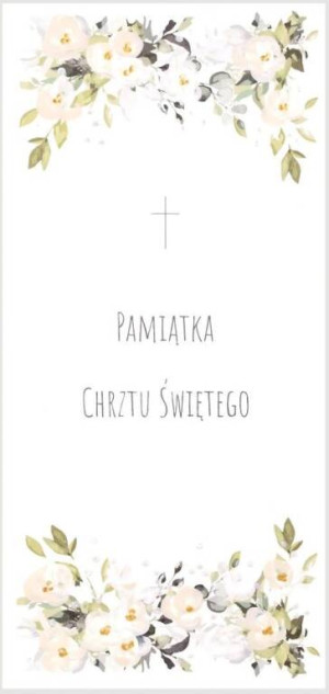 Karnet Chrzest DL C26 - Pamiątka Chrztu Świętego