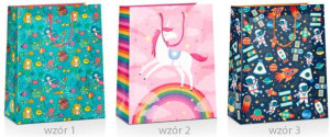 Torba prezentowa Grand Kids 32x26x10cm MIX
