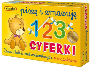 Piszę i zmazuję cyferki. Zestaw tablic suchościeralnych z mazakiem