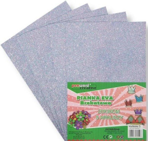 Pianka multicolor brokat 20x30. 5 sztuk